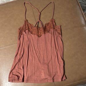 Daytrip Terracotta Lace Cami Top
